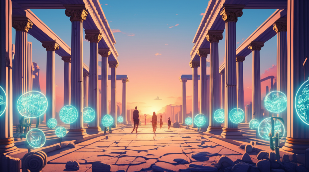 Illustration of the memory palace concept