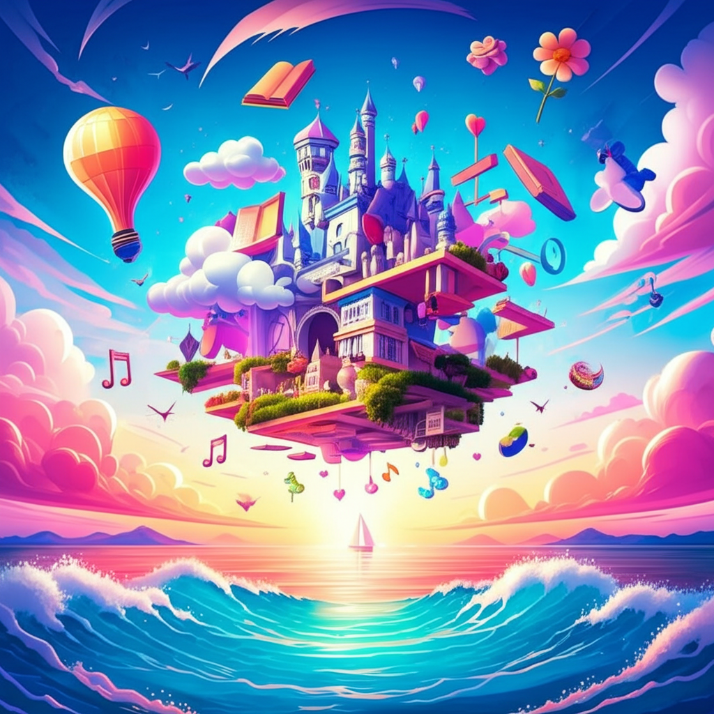 Playful illustration of a memory palace